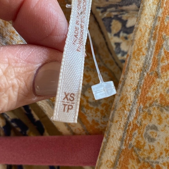 Free People Once Upon Summertime Romper Jumpsuit Womens XS open back Bohemian - Picture 9 of 11